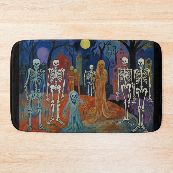 Item preview, Day of the Dead expressionist art painting designed and sold by Vintage Designs +.