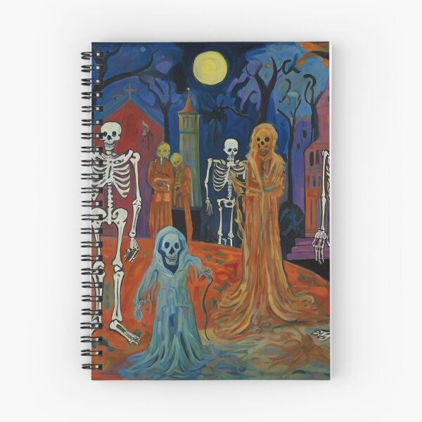Item preview, Day of the Dead expressionist art painting designed and sold by Vintage Designs +.