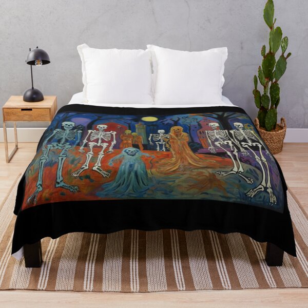 Item preview, Day of the Dead expressionist art painting designed and sold by Vintage Designs +.
