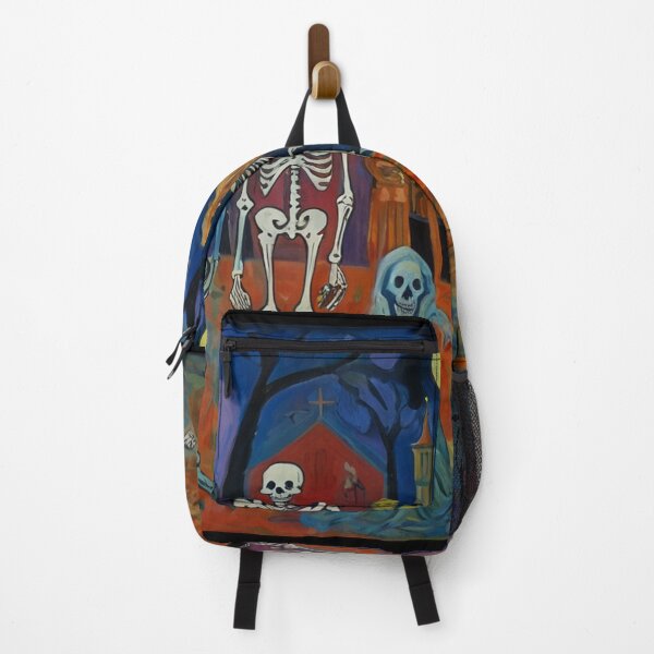 Item preview, Day of the Dead expressionist art painting designed and sold by Vintage Designs +.