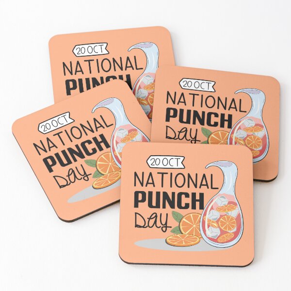 Item preview, 20 October National Punch Day - Wacky Holidays designed and sold by ChemicalXShop.