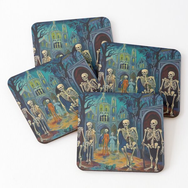 Item preview,  Day of the Dead expressionist art painting designed and sold by Vintage Designs +.