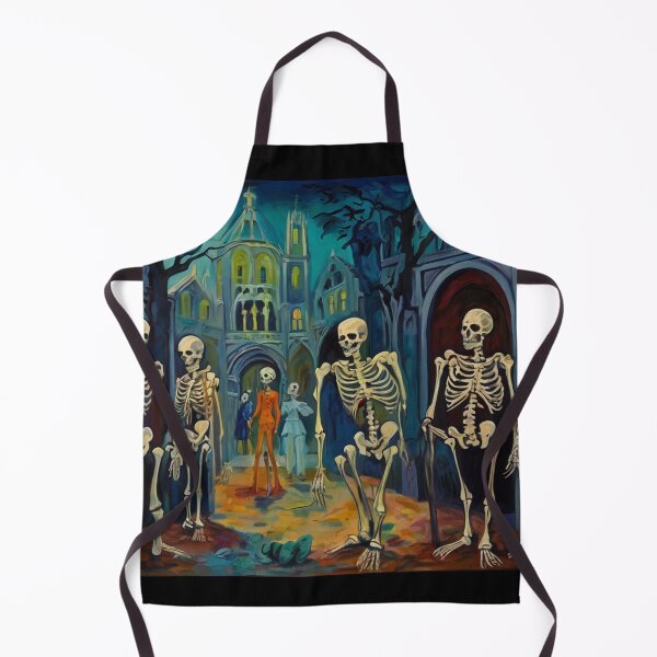 Item preview,  Day of the Dead expressionist art painting designed and sold by Vintage Designs +.