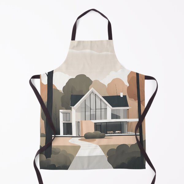 Item preview, "Minimalist House and Trees Illustration" designed and sold by Luxurystore3.