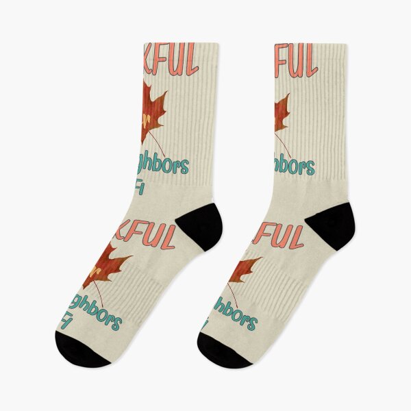 Item preview, Thankful for the neighbors wifi thanksgiving joke designed and sold by mariya-ivanova.