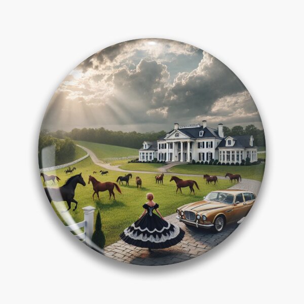 Item preview, Kentucky Horse Farm Elegance at Sunset designed and sold by Meta2Physical.