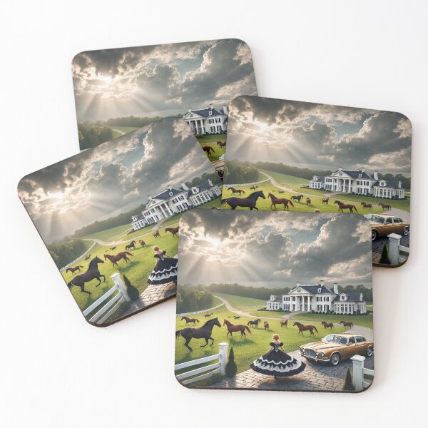 Item preview, Kentucky Horse Farm Elegance at Sunset designed and sold by Meta2Physical.
