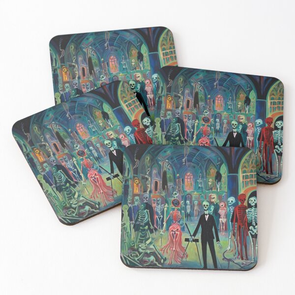 Item preview, Day of the Dead expressionist art painting designed and sold by Vintage Designs +.