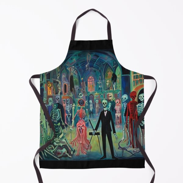 Item preview, Day of the Dead expressionist art painting designed and sold by Vintage Designs +.