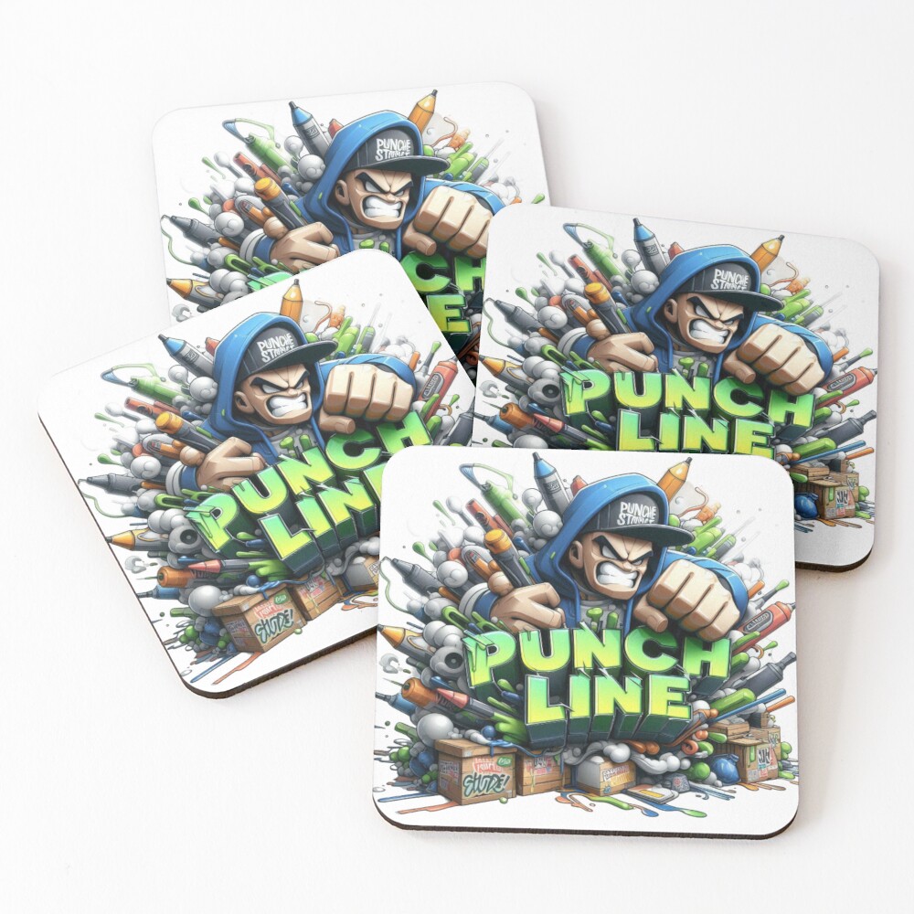 Item preview, Coasters (Set of 4) designed and sold by PunchLine-Store.