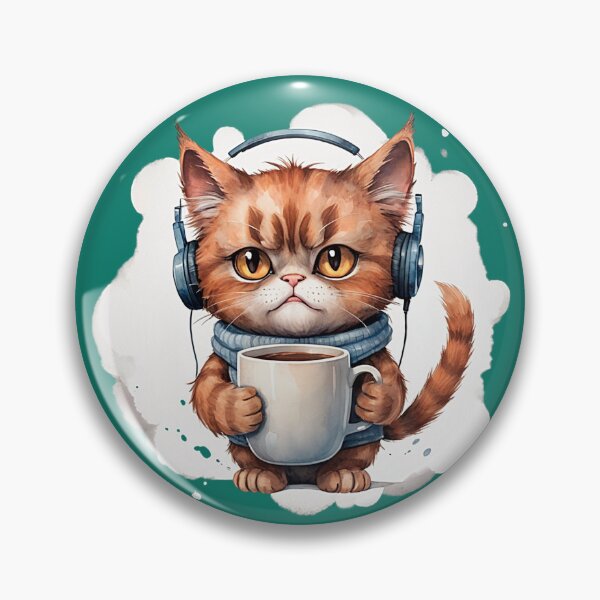 Item preview, Cute gloomy rusty tomcat designed and sold by VugArtShop.