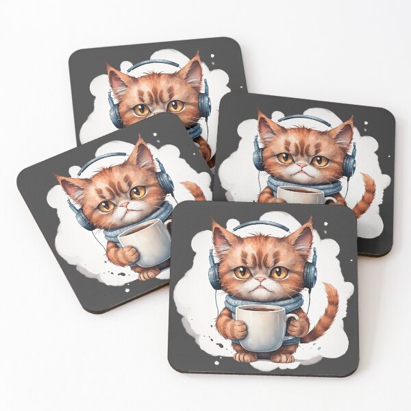 Item preview, Cute gloomy rusty tomcat designed and sold by VugArtShop.