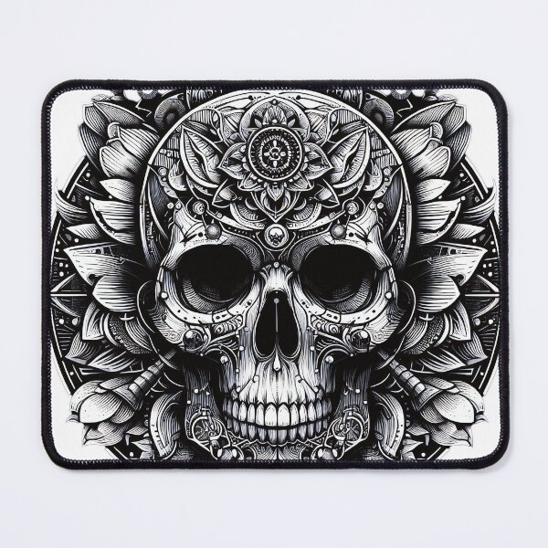 Item preview, Skull Black White, Horror, Halloween, Logo, Ornaments designed and sold by Salimgor Hangaround Music.