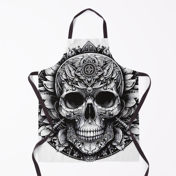 Item preview, Skull Black White, Horror, Halloween, Logo, Ornaments designed and sold by Salimgor Hangaround Music.