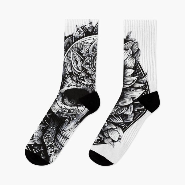 Item preview, Skull Black White, Horror, Halloween, Logo, Ornaments designed and sold by Salimgor Hangaround Music.