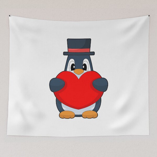 Item preview, Penguin Groom Heart Wedding designed and sold by Snabdesign84.