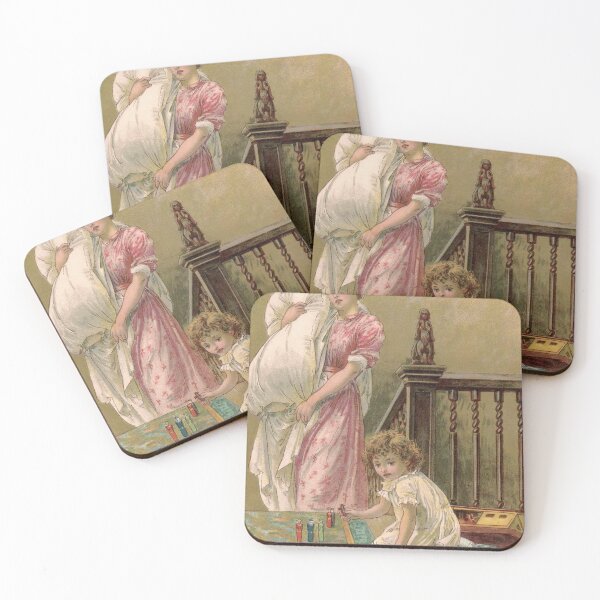 Item preview, Mother and Daughter vintage painting designed and sold by Vintage Designs +.