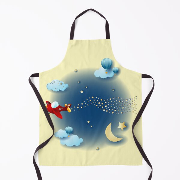 Item preview, Night of dreams, airplane and wave of stars designed and sold by LuisaVenturoli.