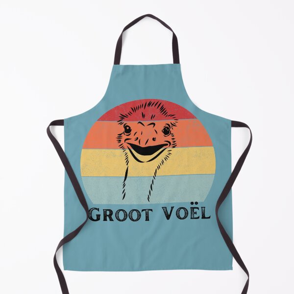 Item preview, Funny South African Groot Voël Retro Volstruis Ostrich designed and sold by KiffDesigns.