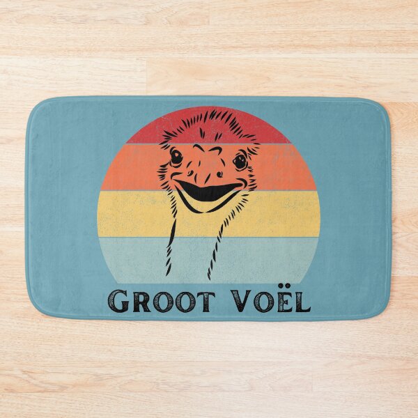 Item preview, Funny South African Groot Voël Retro Volstruis Ostrich designed and sold by KiffDesigns.