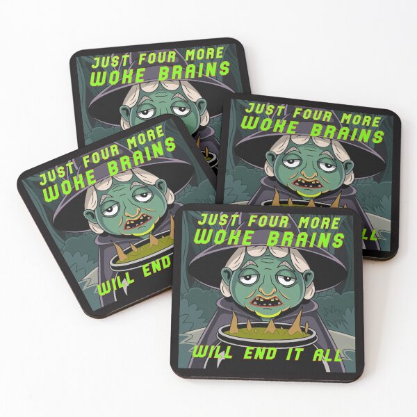 Item preview, Just 4 More Woke Brains designed and sold by AlienAlmanac.
