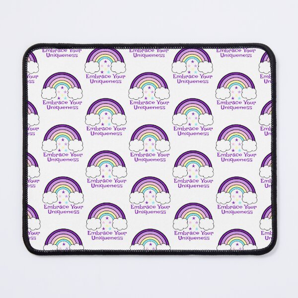 Item preview, Embrace Your Uniqueness, Cute Rainbow Motivational Inspirational Quote designed and sold by Sunserize Designs.