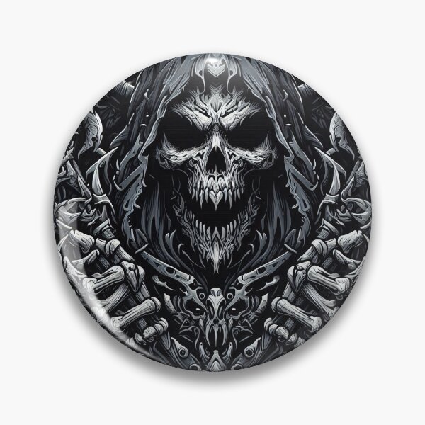 Item preview, Death, Grim Reaper in Black and White Horror Design, Halloween, Logo designed and sold by Salimgor Hangaround Music.