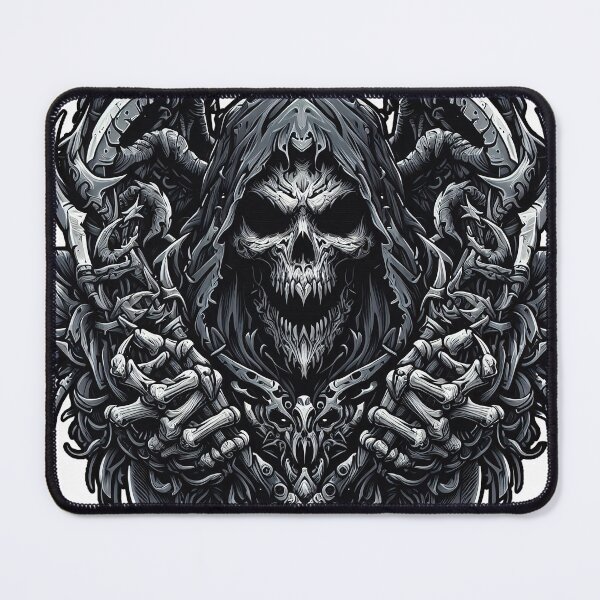 Item preview, Death, Grim Reaper in Black and White Horror Design, Halloween, Logo designed and sold by Salimgor Hangaround Music.
