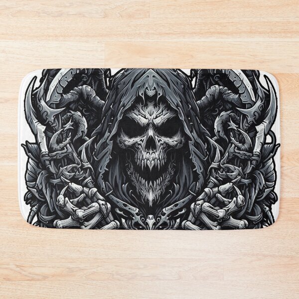 Item preview, Death, Grim Reaper in Black and White Horror Design, Halloween, Logo designed and sold by Salimgor Hangaround Music.