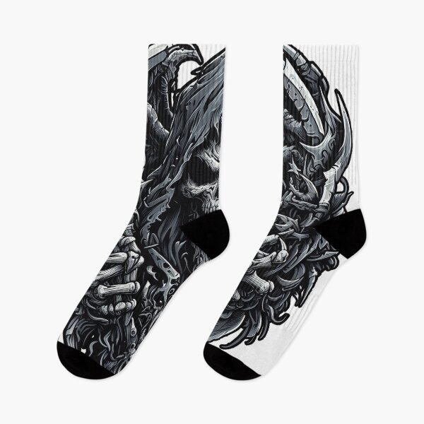 Item preview, Death, Grim Reaper in Black and White Horror Design, Halloween, Logo designed and sold by Salimgor Hangaround Music.