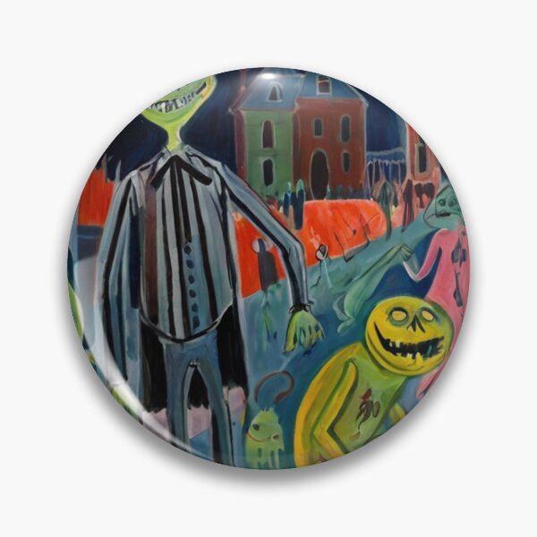 Item preview, Creepy ghouls and serial killers expressionist art painting designed and sold by Vintage Designs +.
