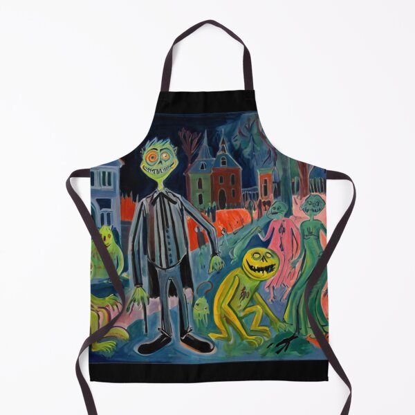 Item preview, Creepy ghouls and serial killers expressionist art painting designed and sold by Vintage Designs +.