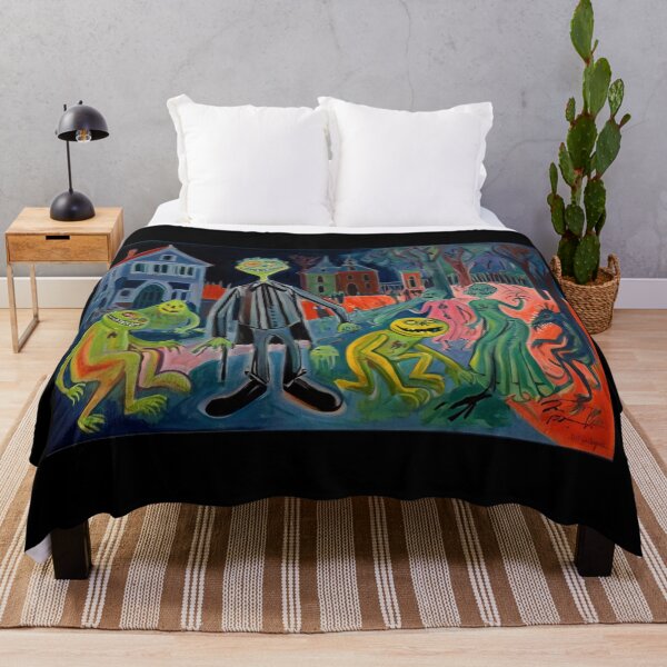 Item preview, Creepy ghouls and serial killers expressionist art painting designed and sold by Vintage Designs +.