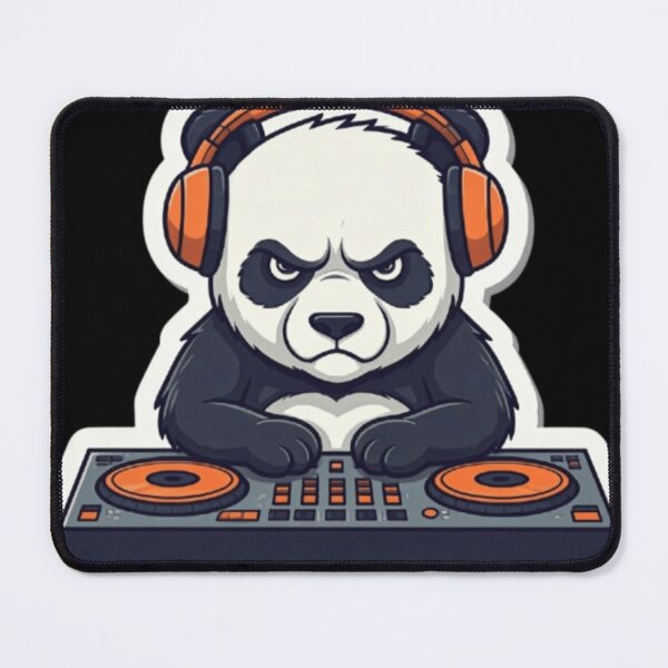 Item preview, Grumpy Panda DJ designed and sold by StickersRyous.
