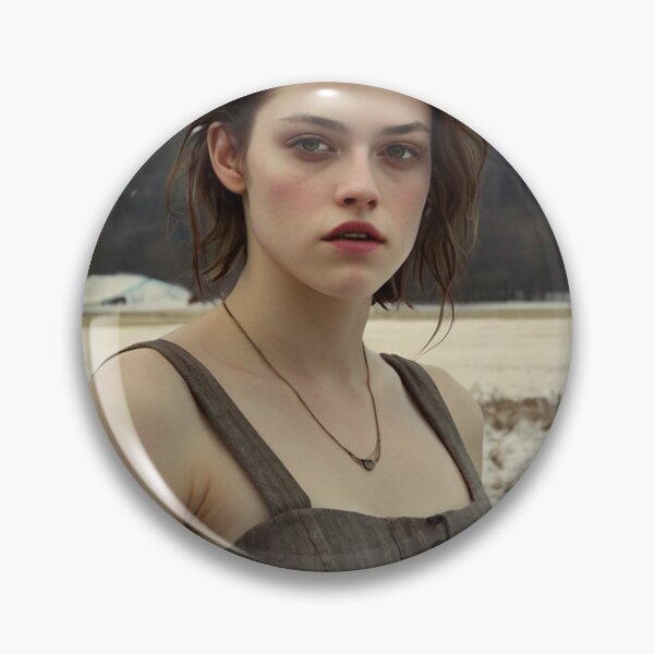 Item preview,  Autumnal fall seasonal art of a beautiful woman standing in a snowy field after Bougereau designed and sold by Vintage Designs +.