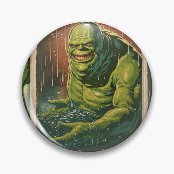 Item preview, Green Grotesque Creature in Retro Poster Style designed and sold by Piotrek0001.