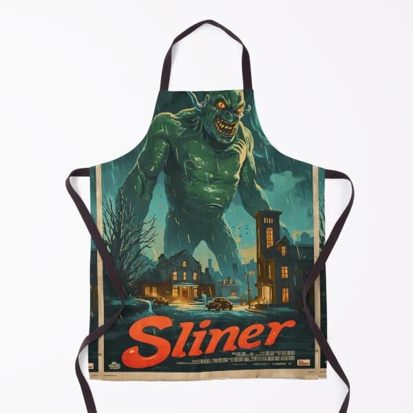 Item preview, Green Grotesque Creature in Retro Poster Style designed and sold by Piotrek0001.