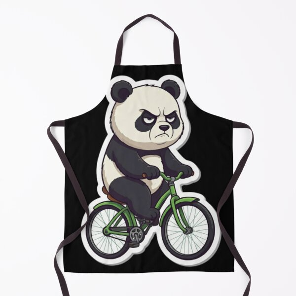 Item preview, Grumpy Panda Cyclist designed and sold by StickersRyous.