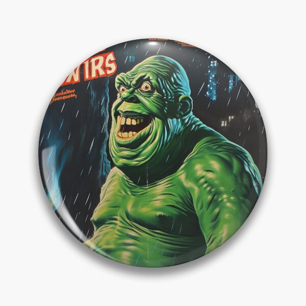 Item preview, Green Grotesque Creature in Retro Poster Style designed and sold by Piotrek0001.