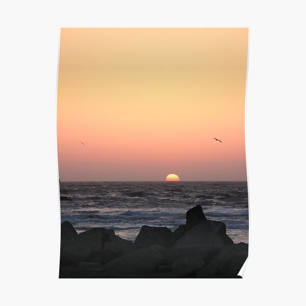 Morro Bay Sunset Poster