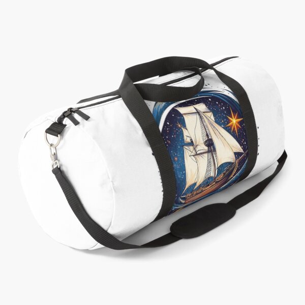 Item preview, Sailing Ship In The Stars Cosmic Nautical Adventure Design designed and sold by ThreadQuirk.