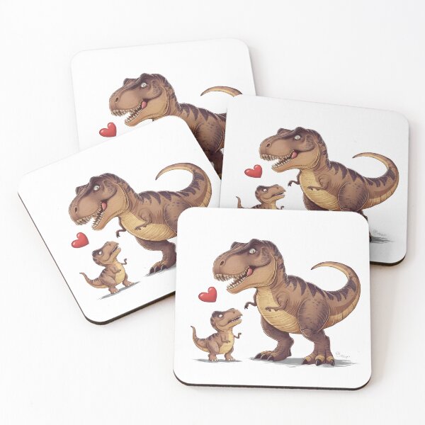 Item preview, Dinosaurs dad and son papasaurus babysaurus designed and sold by FriendlyLlama.