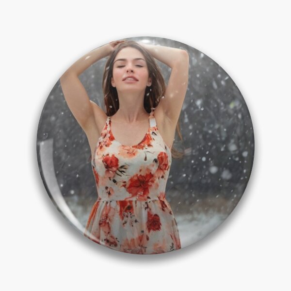Item preview,  Autumnal fall seasonal art of a beautiful woman standing in a snowy field after Bougereau designed and sold by Vintage Designs +.