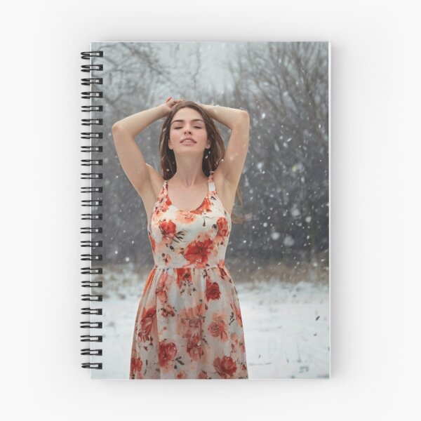 Item preview,  Autumnal fall seasonal art of a beautiful woman standing in a snowy field after Bougereau designed and sold by Vintage Designs +.