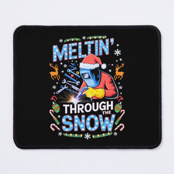 Item preview, Funny Christmas Welding Design with Santa and Sparks designed and sold by BunBuntheDog-.