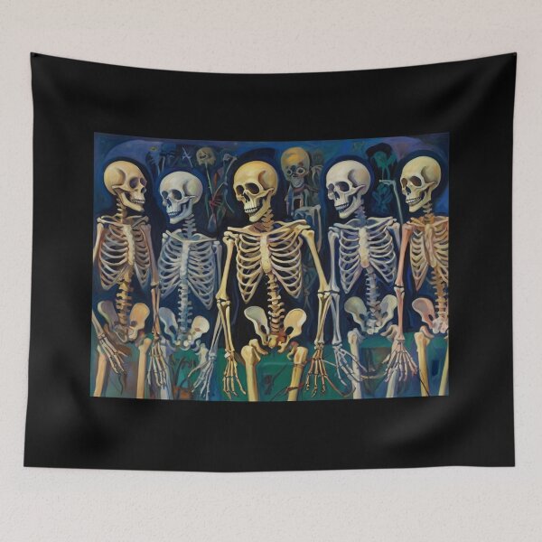 Item preview,  Day of the Dead expressionist art painting designed and sold by Vintage Designs +.