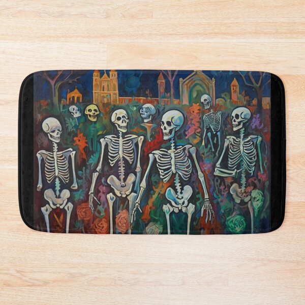 Item preview,  Day of the Dead expressionist art painting designed and sold by Vintage Designs +.