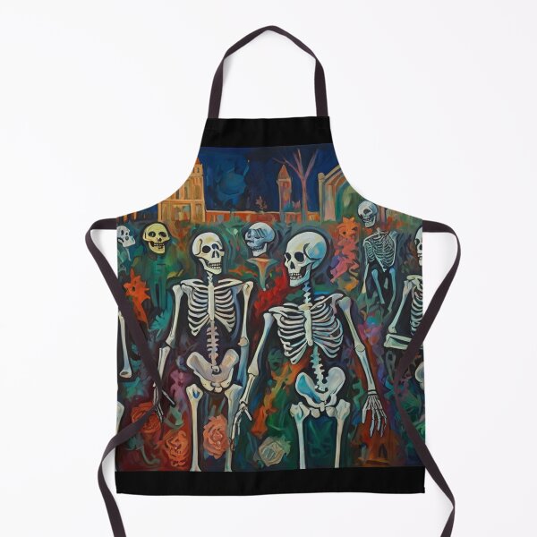 Item preview,  Day of the Dead expressionist art painting designed and sold by Vintage Designs +.
