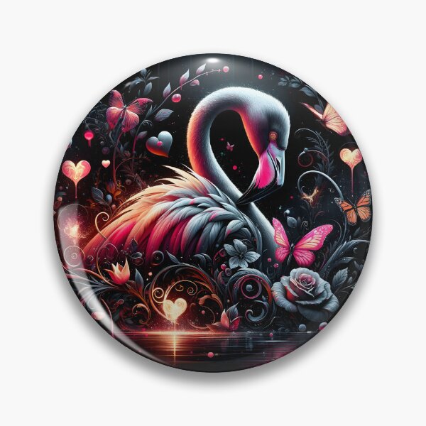 Artikelvorschau, Dunkles Fantasy-Flamingo-Design entworfen und verkauft von clipify.