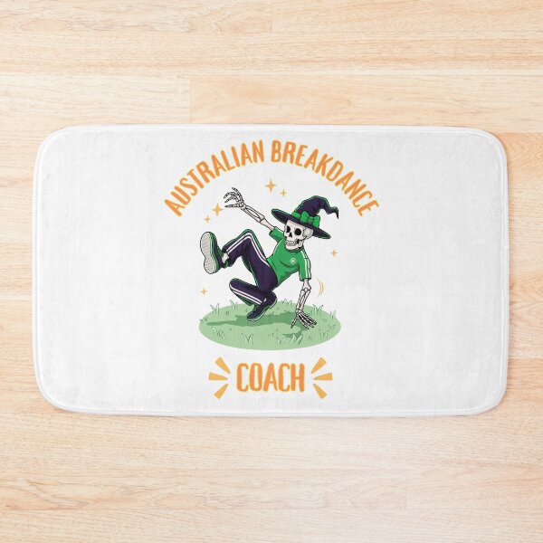 Item preview, Funny Australian Breakdance Coach Skeleton Halloween Art designed and sold by elynne9.